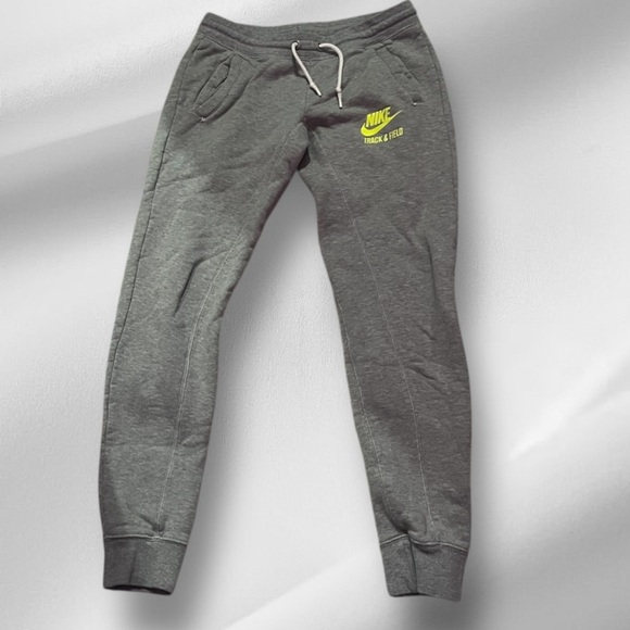 NIKE Track & Field Training Joggers Drawstring TECH FLEECE GREY Sz S Women - Picture 2 of 7